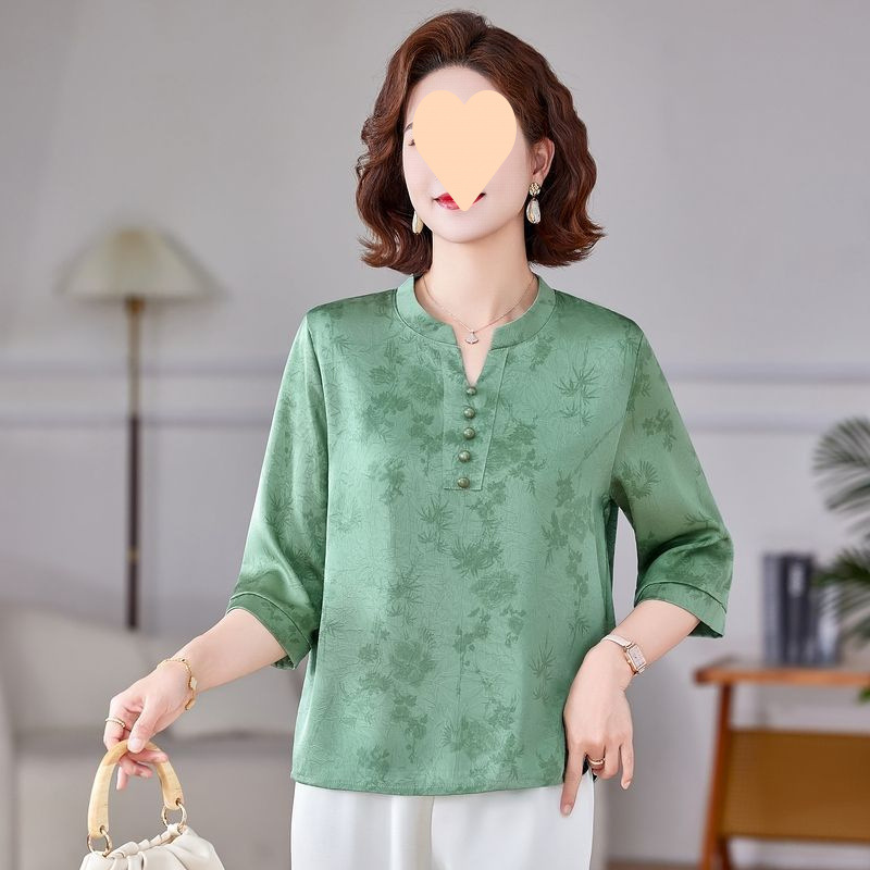 復古印花襯衫