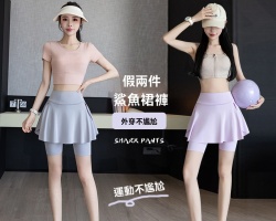 運動鯊魚短裙褲