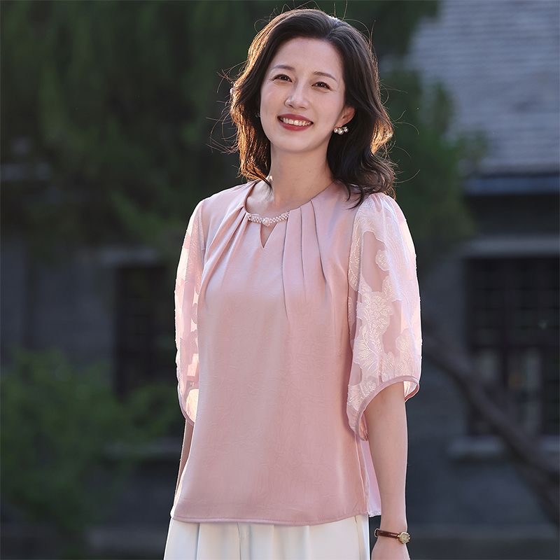 法式七分袖襯衫