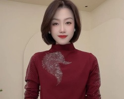 重工燙鉆打底衫