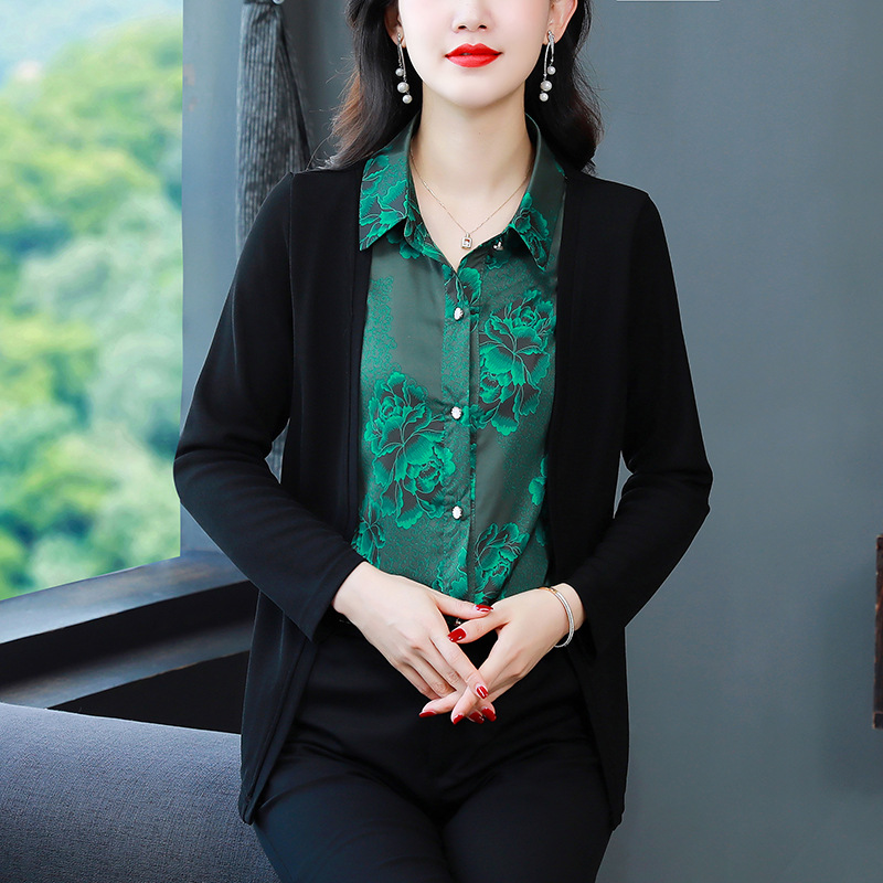 假兩件翻領襯衫